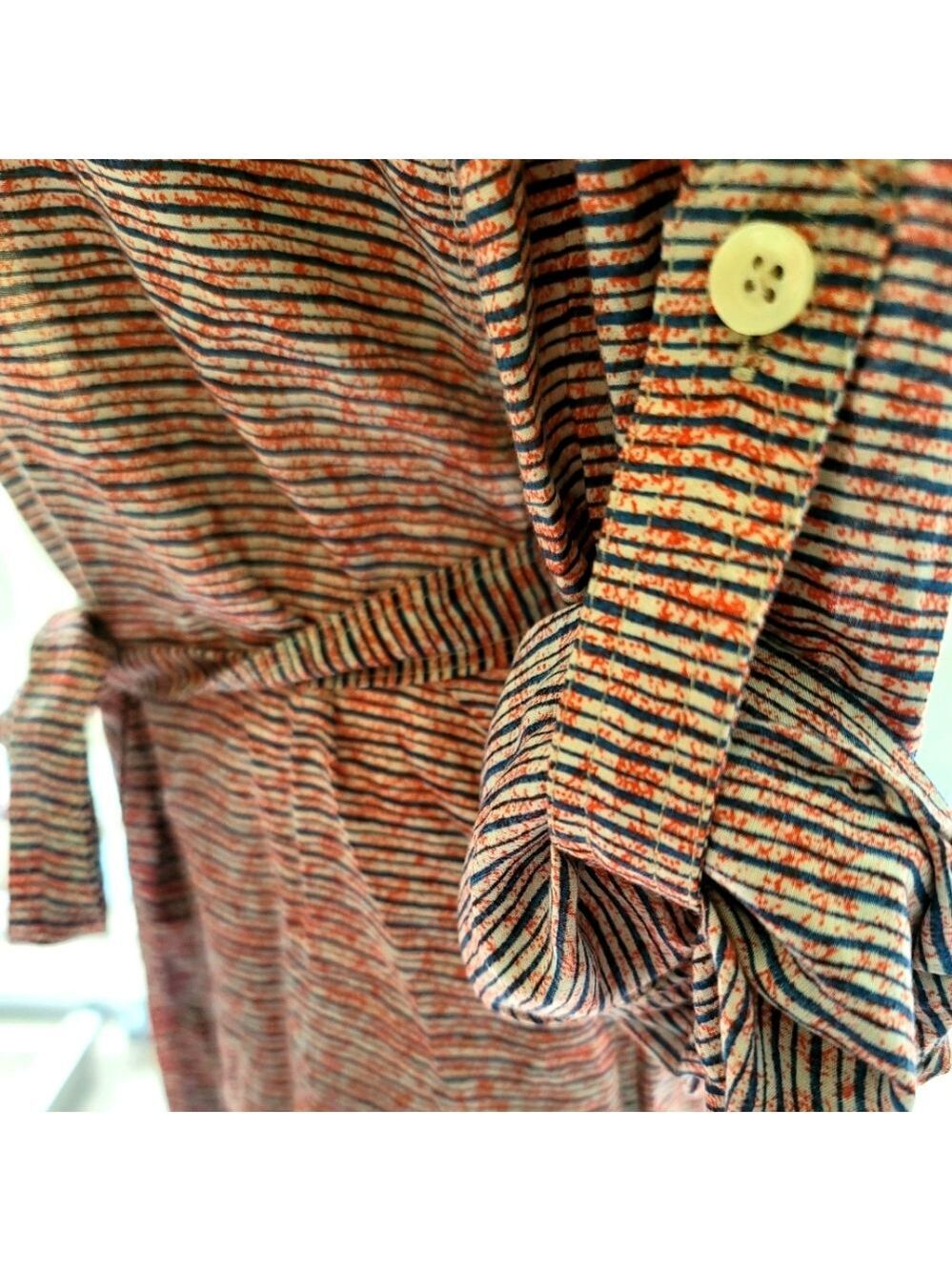 Anthropologie 11 1 Tylho Button Down Tie Waist Shirt Dress
